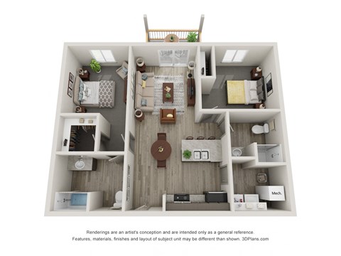 a 1 bedroom floor plan  395